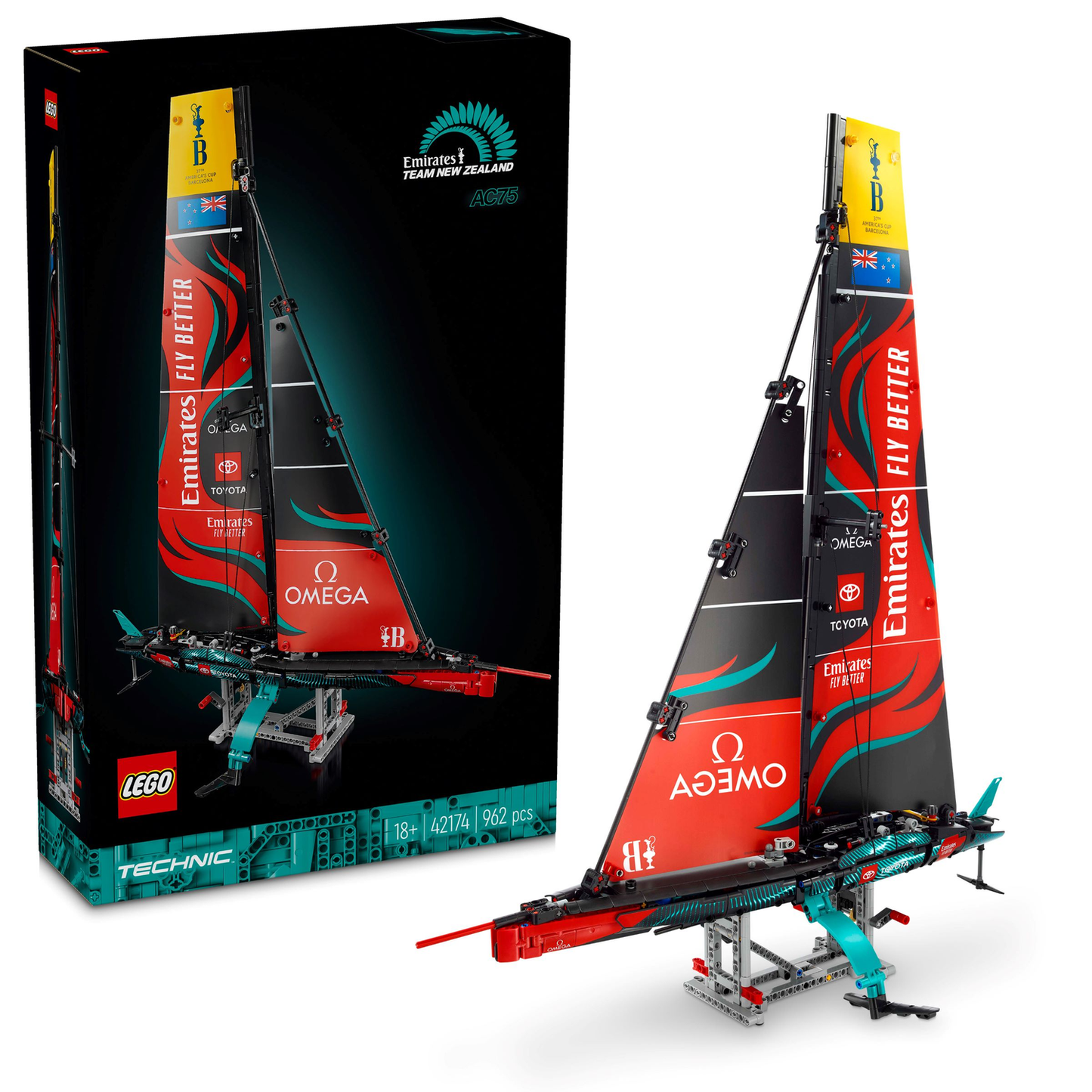 Technic 42174 Emirates Team New Zealand AC75 Rennjacht