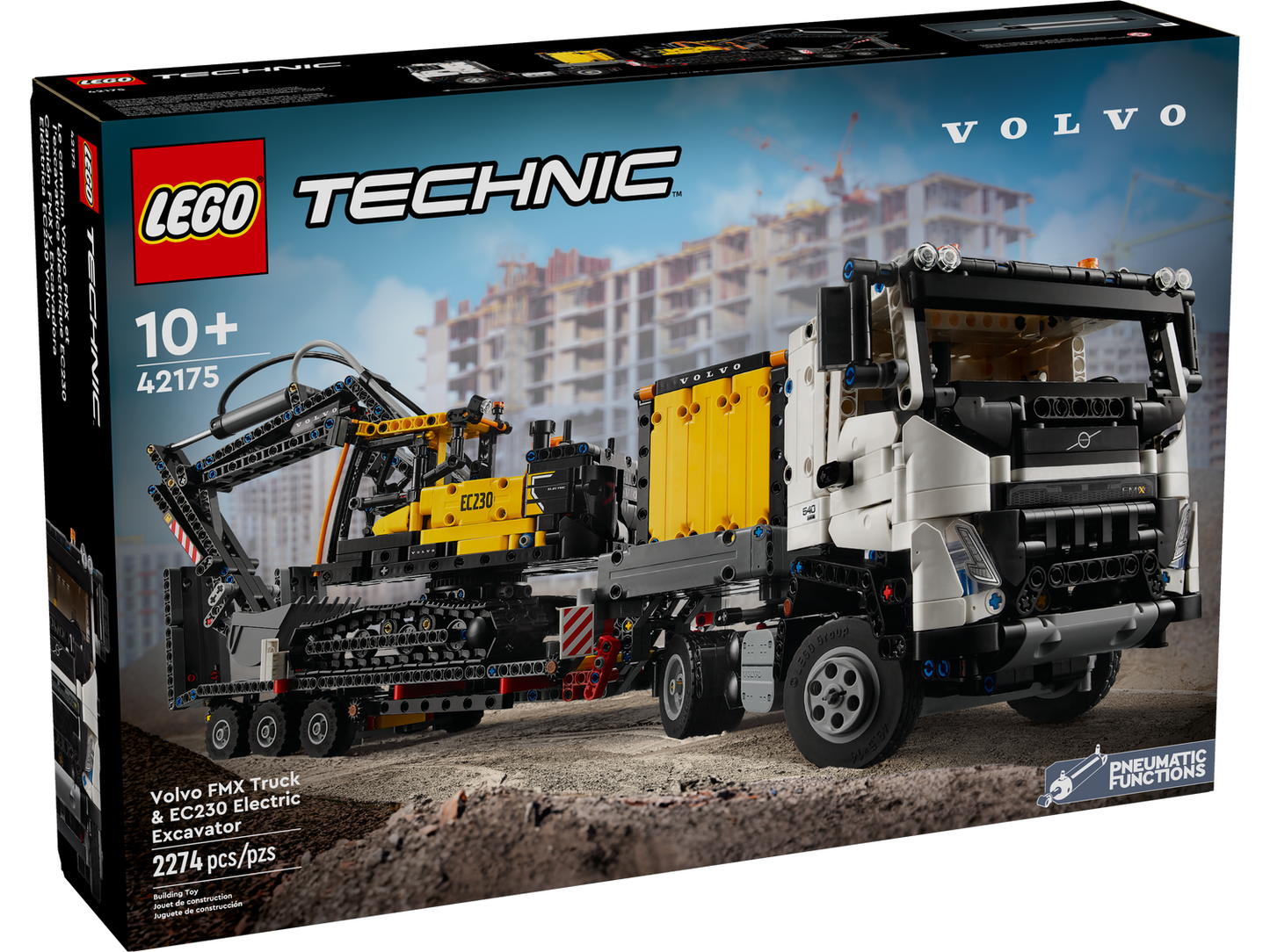 Technic 42175 Volvo FMX LKW mit EC230 Electric Raupenbagger