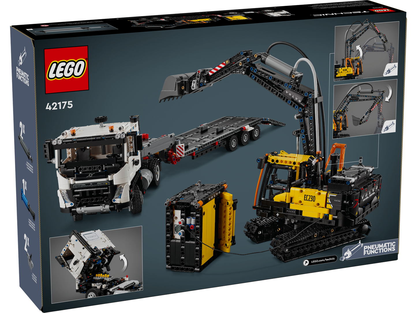 Technic 42175 Volvo FMX LKW mit EC230 Electric Raupenbagger