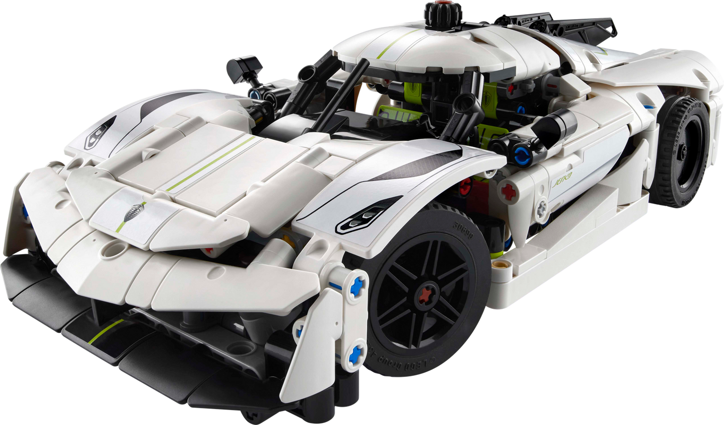 Technic 42184 Koenigsegg Jesko Absolut Supersportwagen in Weiß