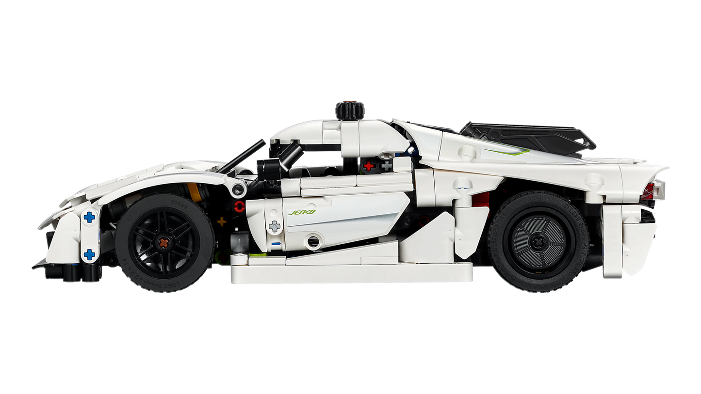 Technic 42184 Koenigsegg Jesko Absolut Supersportwagen in Weiß