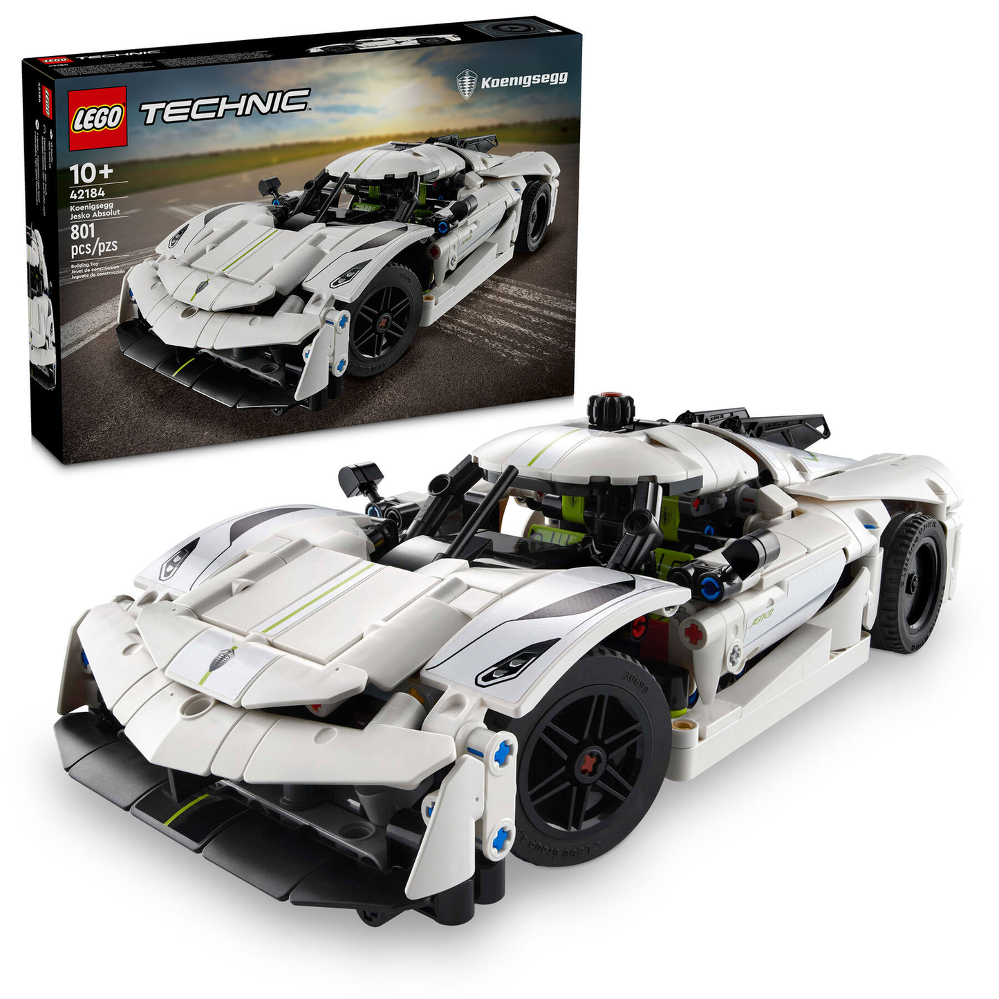 Technic 42184 Koenigsegg Jesko Absolut Supersportwagen in Weiß