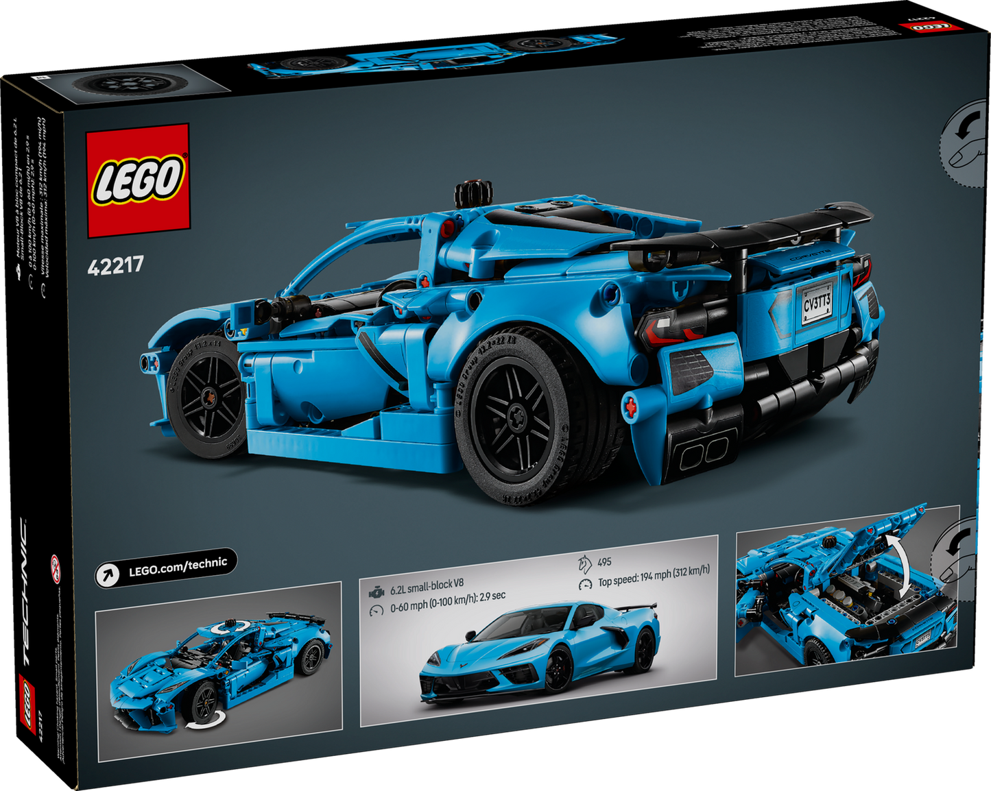 Technic 42217 Chevrolet Corvette Stingray in Blau