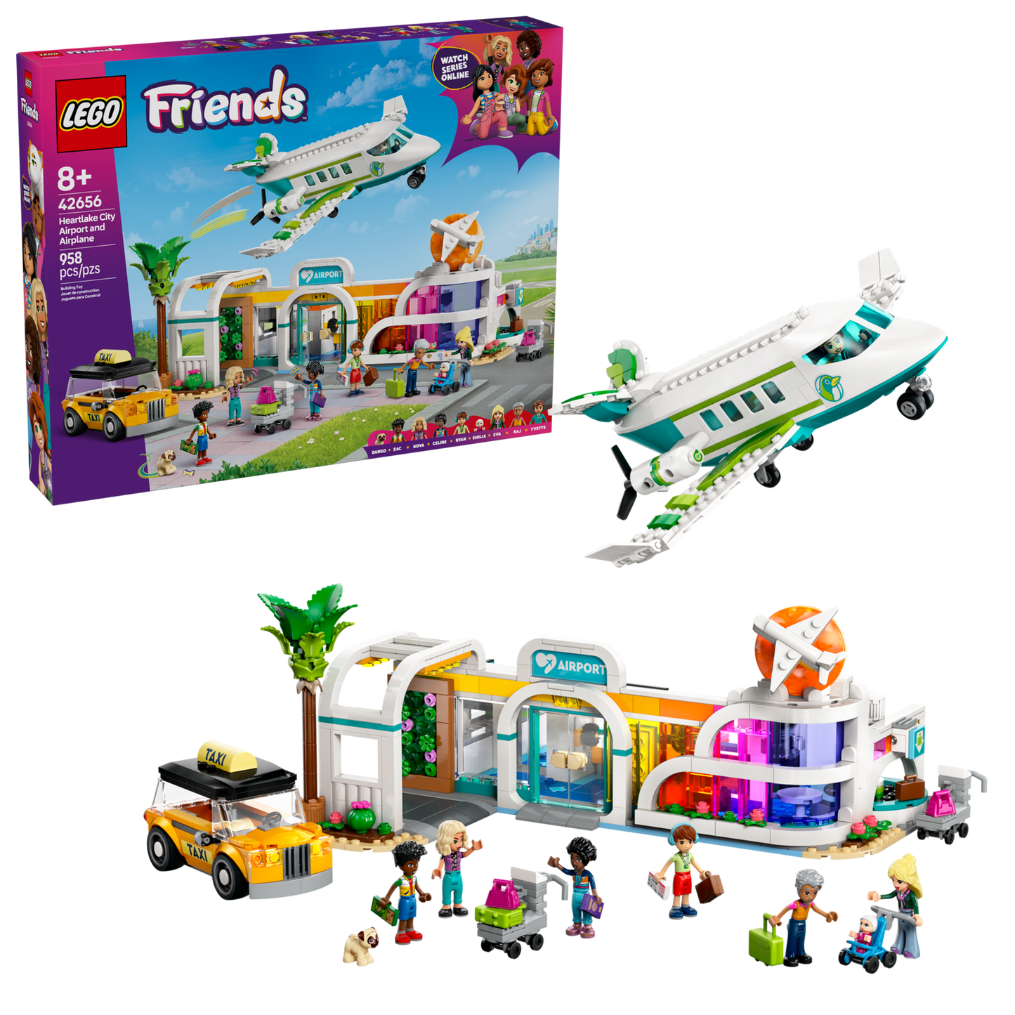 Friends 42656 Heartlake City Flughafen mit Flugzeug