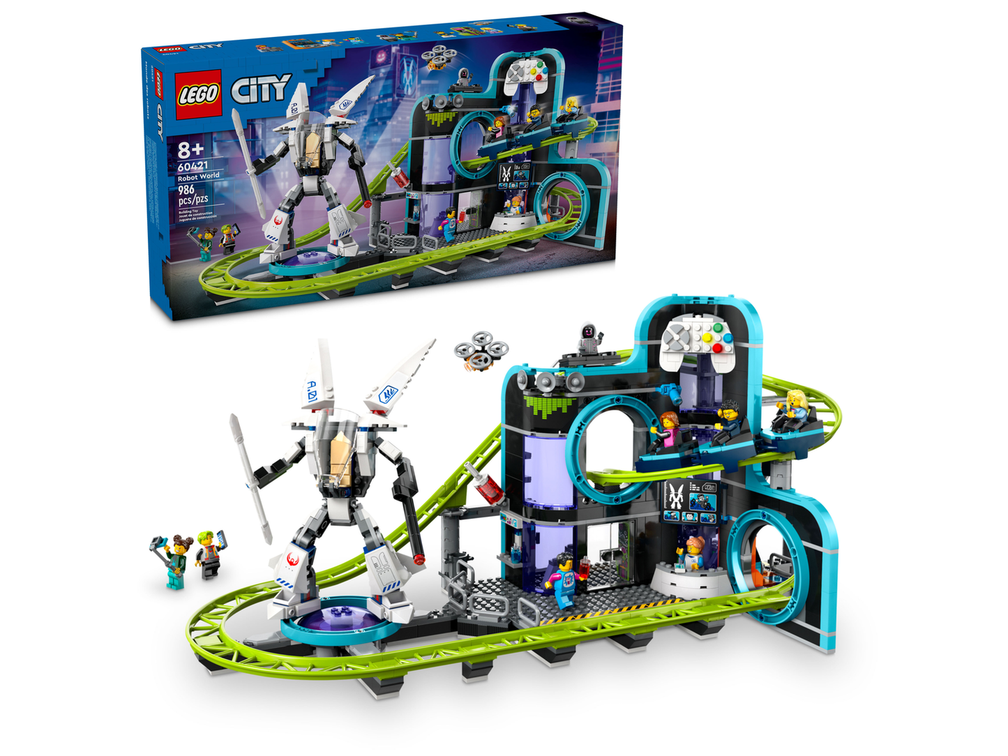 City 60421 Achterbahn mit Roboter-Mech