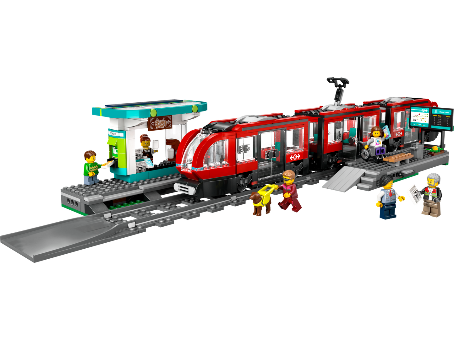 City 60423 Straßenbahn mit Haltestelle