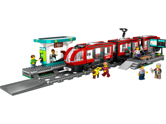 City 60423 Straßenbahn mit Haltestelle