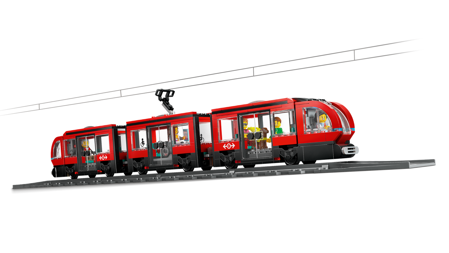 City 60423 Straßenbahn mit Haltestelle