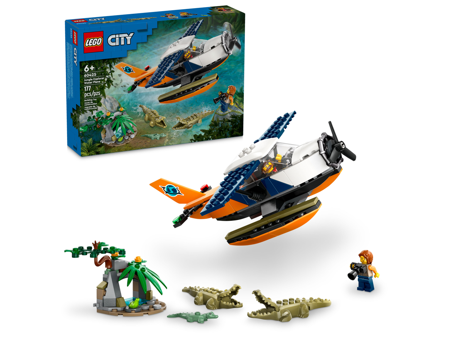 City 60425 Dschungelforscher-Wasserflugzeug