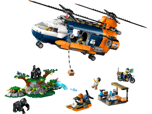 City 60437 Dschungelforscher-Hubschrauber