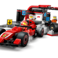 City 60443 F1 Boxenstopp mit Boxencrew und Ferrari Flitzer