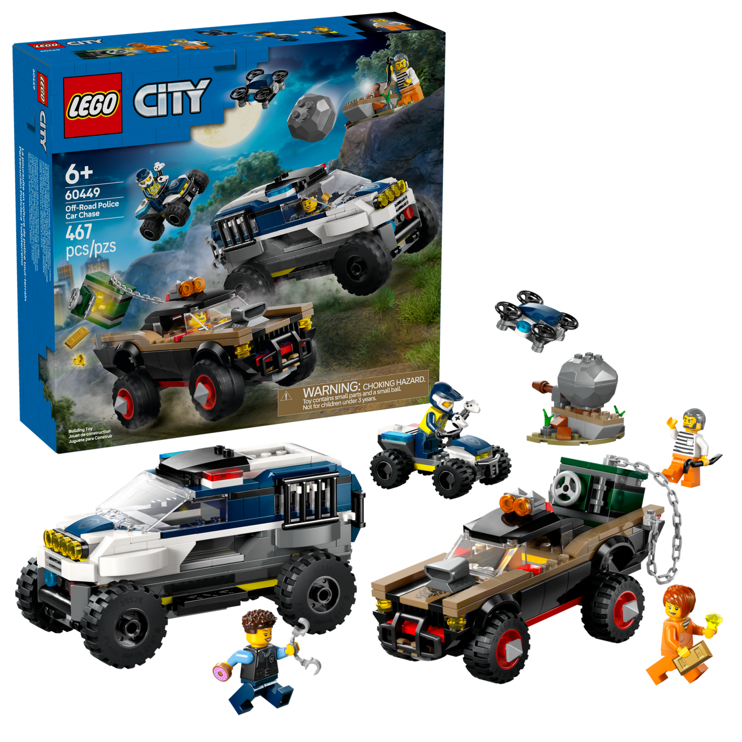 City 60449 Verfolgungsjagd im Polizeigeländewagen