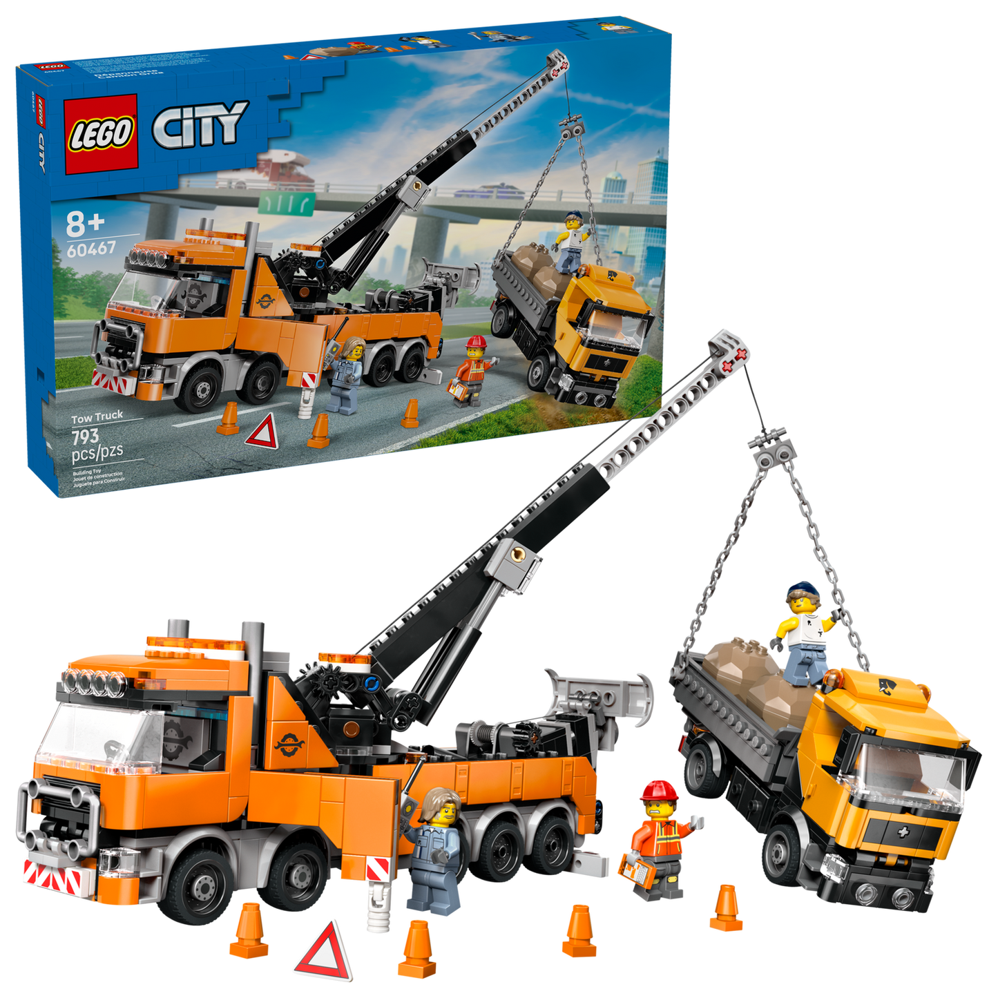 City 60467 Schwerlast-Abschleppwagen mit Kran