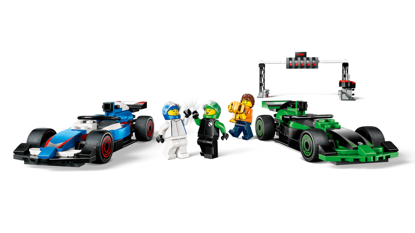 City 60474 F1 Startaufstellung mit VCARB & Sauber Rennautos