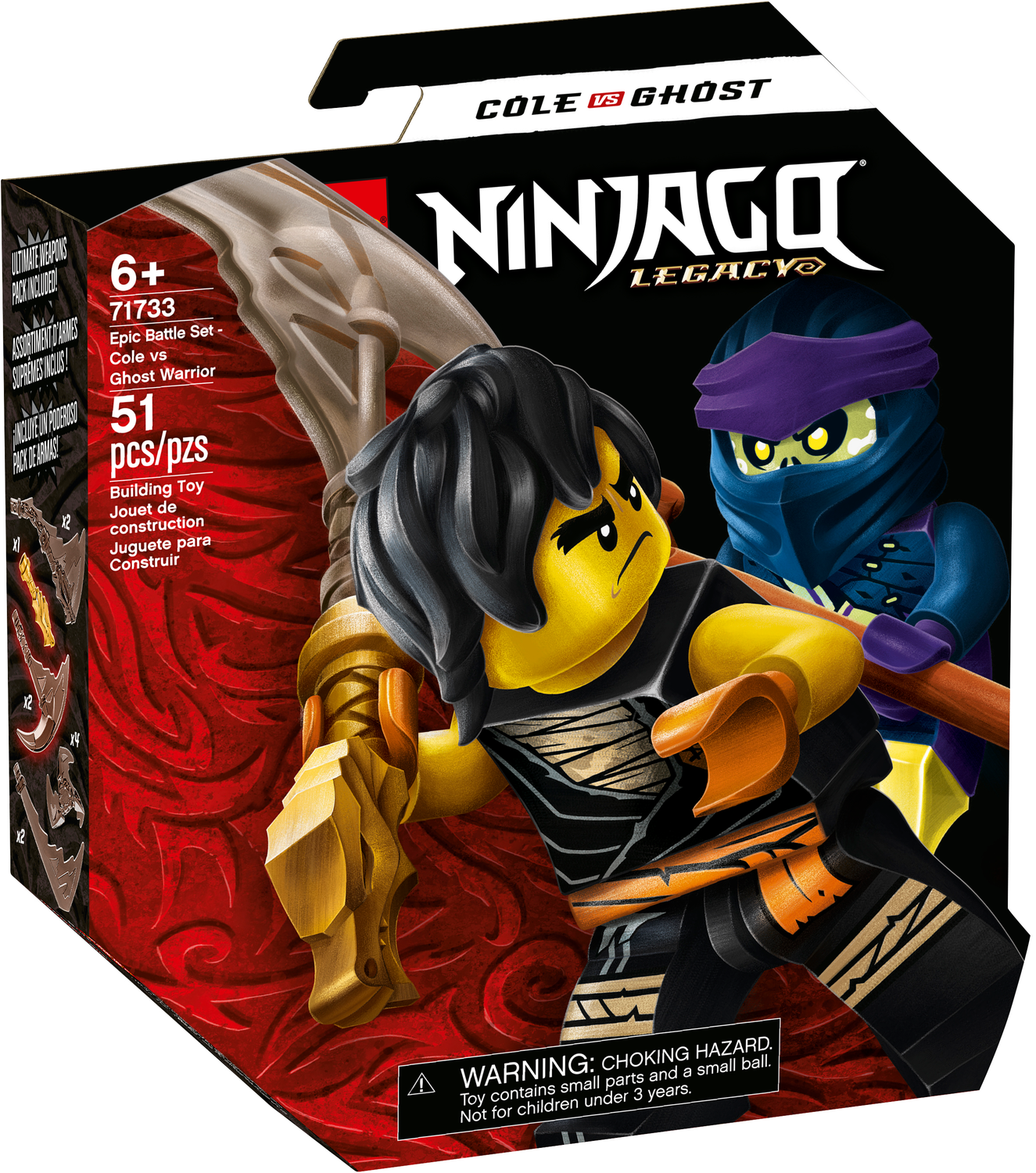 NINJAGO 71733 Battle Set: Cole vs. Geisterkämpfer