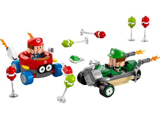 Super Mario 72034 Mario Kart Baby Mario vs. Baby Luigi