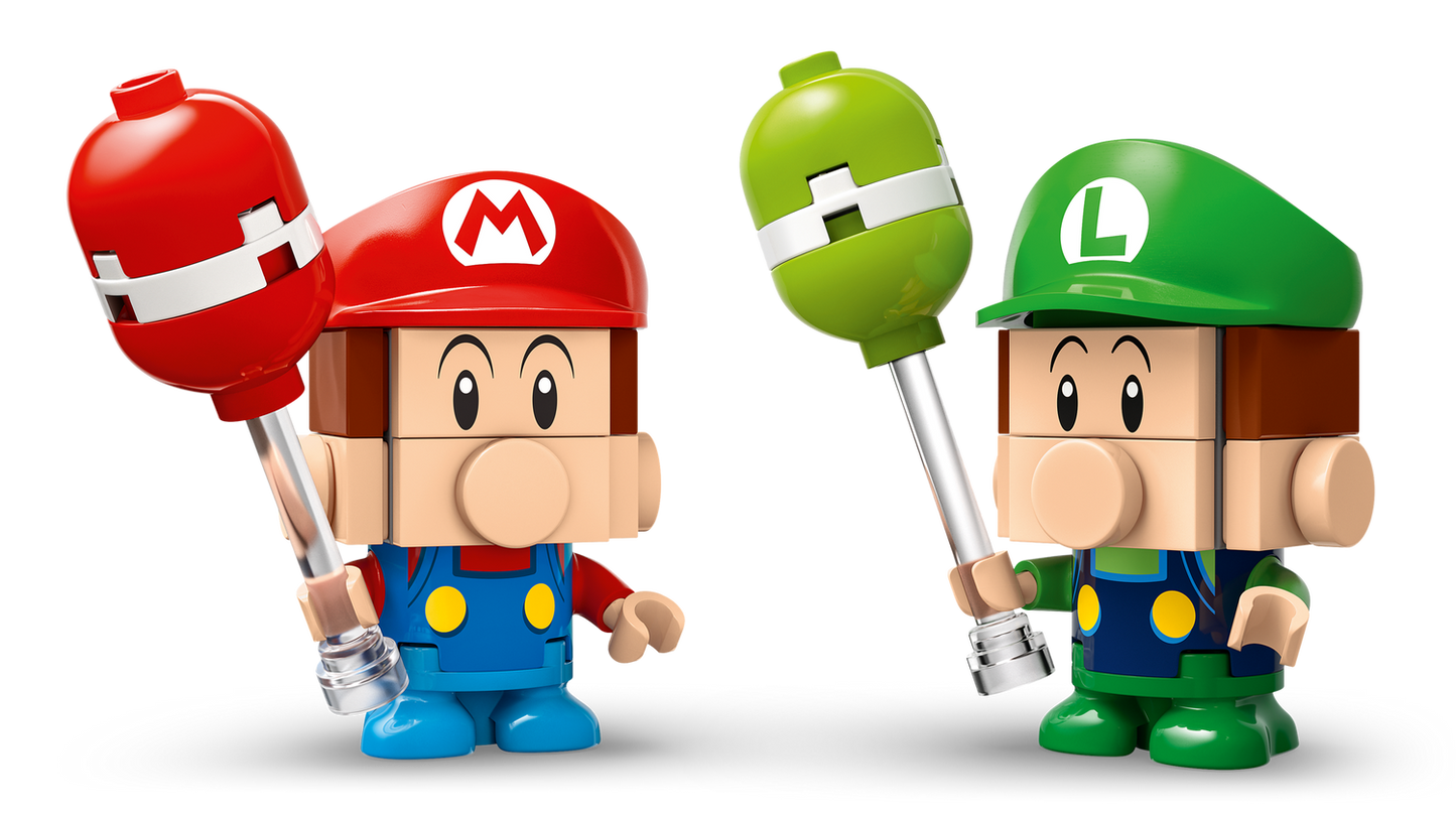 Super Mario 72034 Mario Kart Baby Mario vs. Baby Luigi