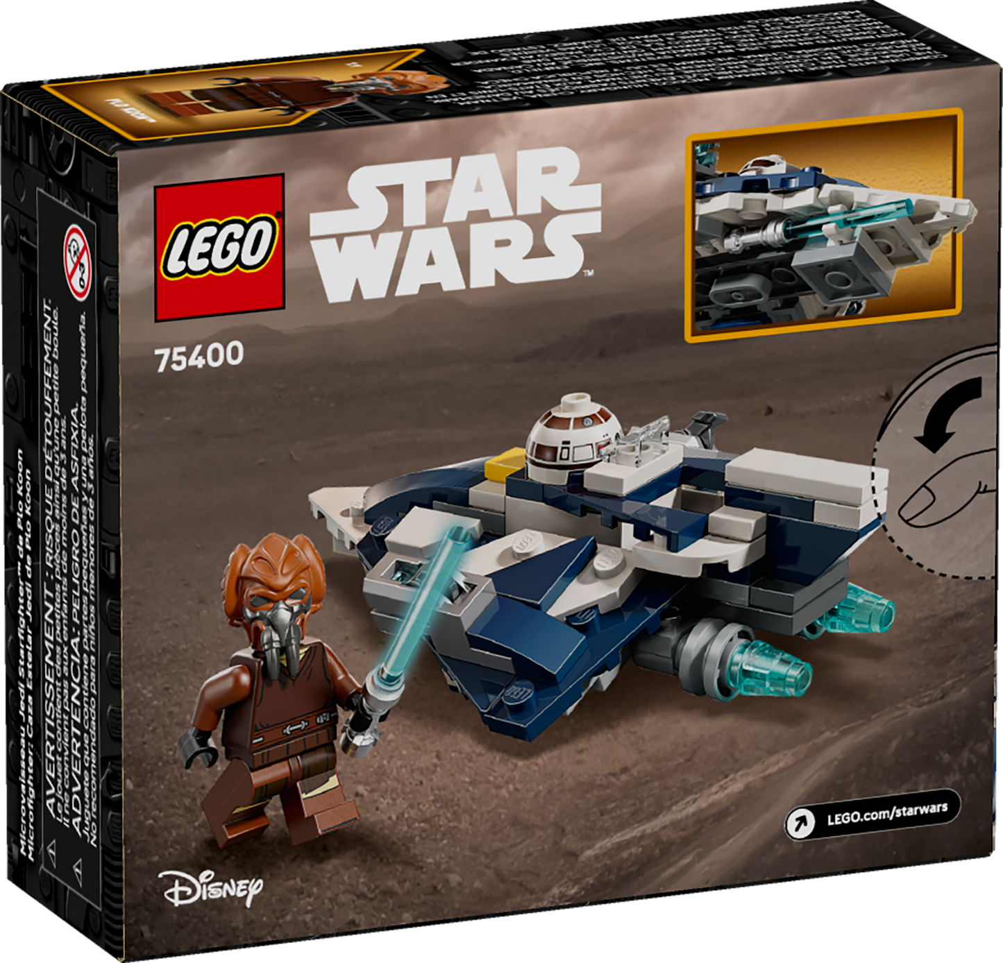 Star Wars 75400 Plo Koons Jedi Starfighter Microfighter