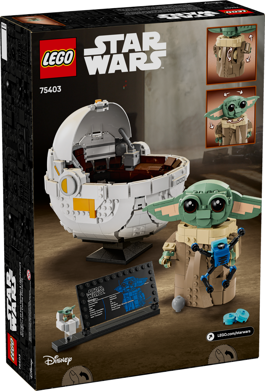 Star Wars 75403 Grogu in seiner Repulsorwiege