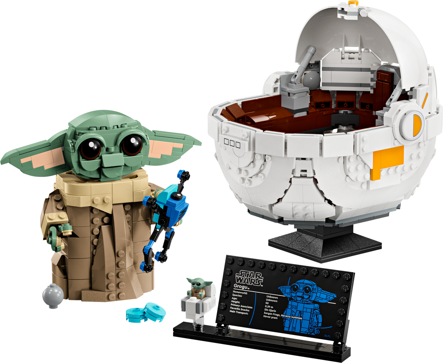 Star Wars 75403 Grogu in seiner Repulsorwiege