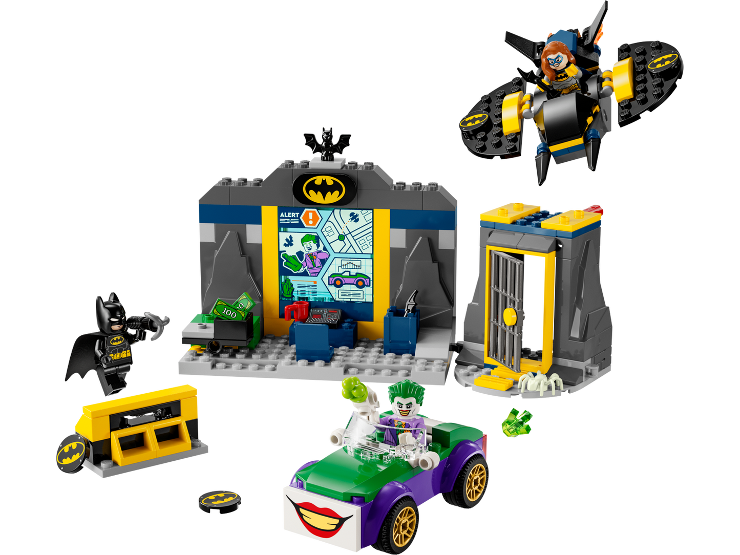 Batman 76272 Bathöhle mit Batman, Batgirl und Joker