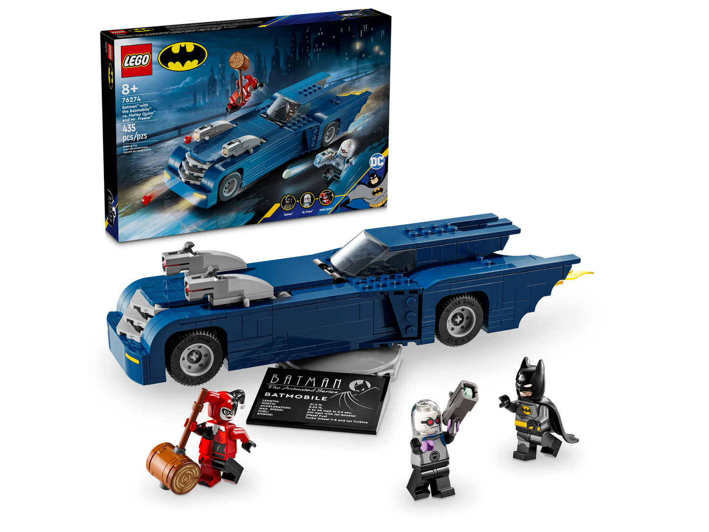 Batman 76274 Batman im Batmobil vs. Harley Quinn und Mr. Freeze