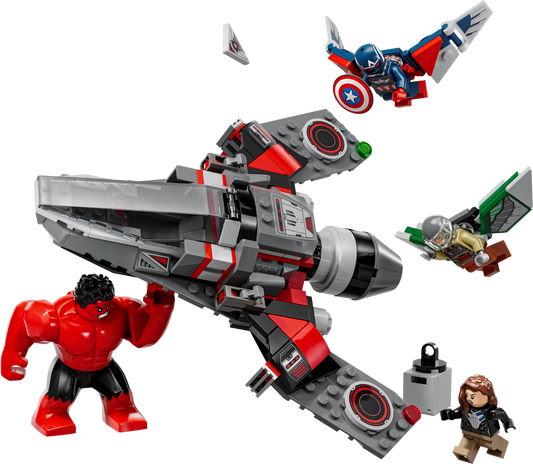 Marvel 76292 Showdown zwischen Captain America und Red Hulk