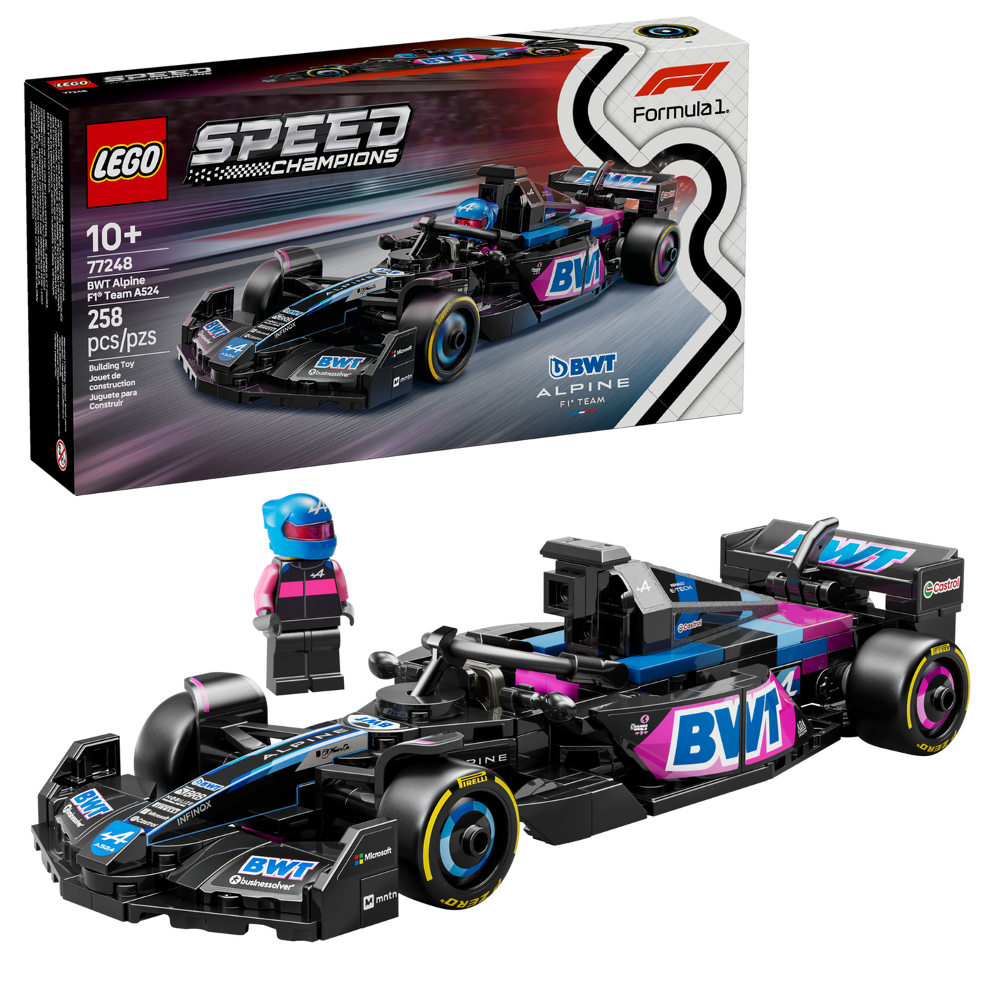 Speed Champions 77248 BWT Alpine F1 Team A524 Rennauto