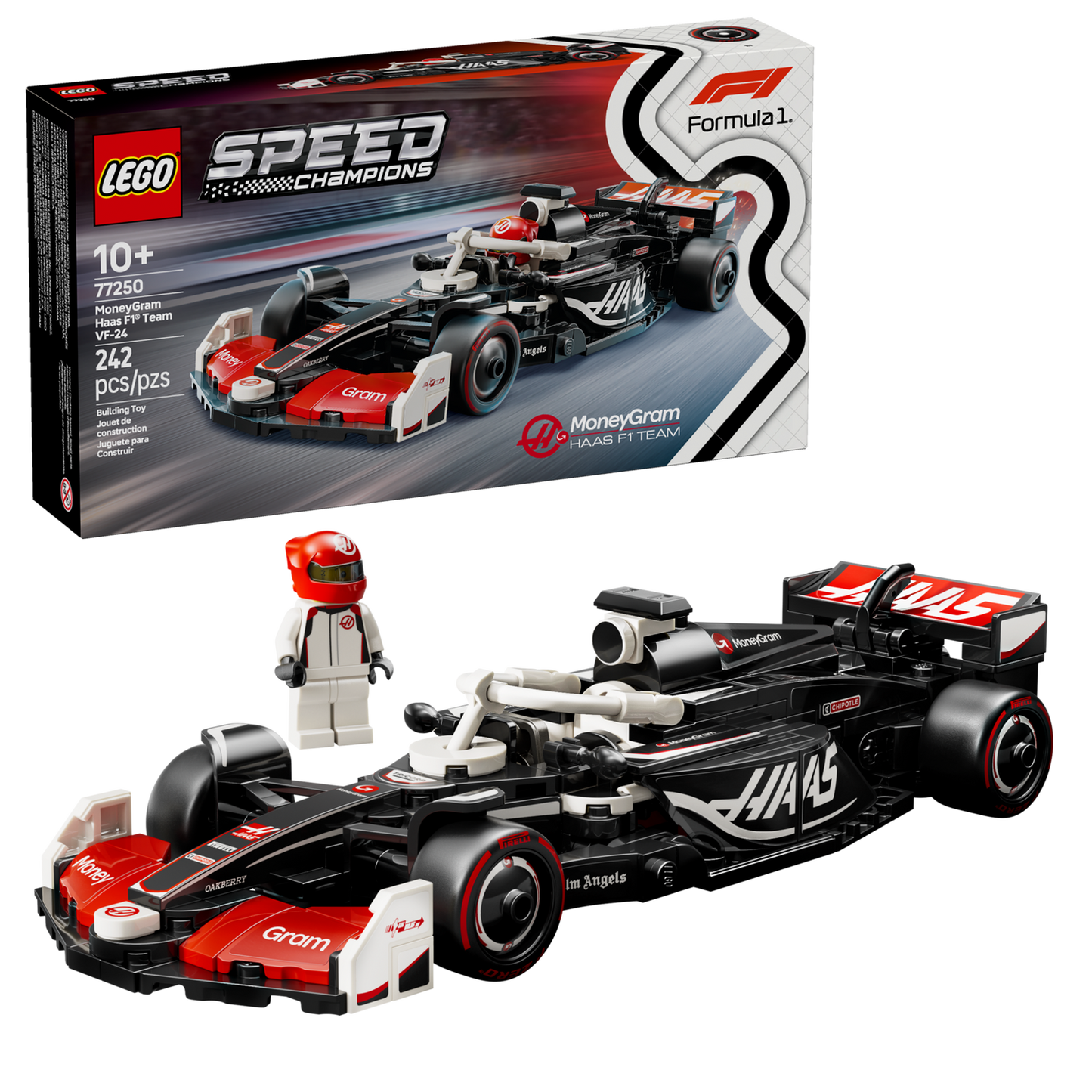 Speed Champions 77250 MoneyGram Haas F1 Team VF-24 Rennauto