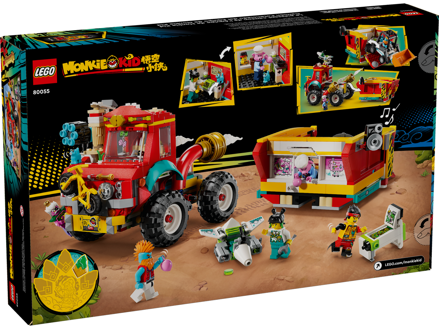 Monkie Kid 80055 Monkie Kids Power-Teamtruck