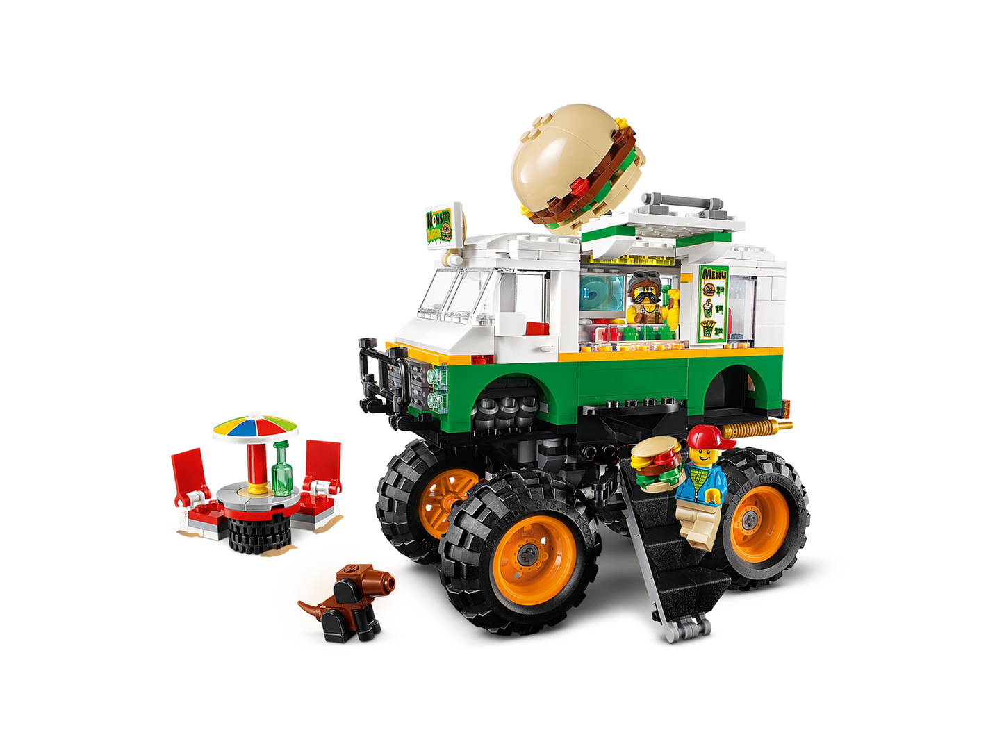 Creator 3-in-1-Sets 31104 Burger-Monster-Truck
