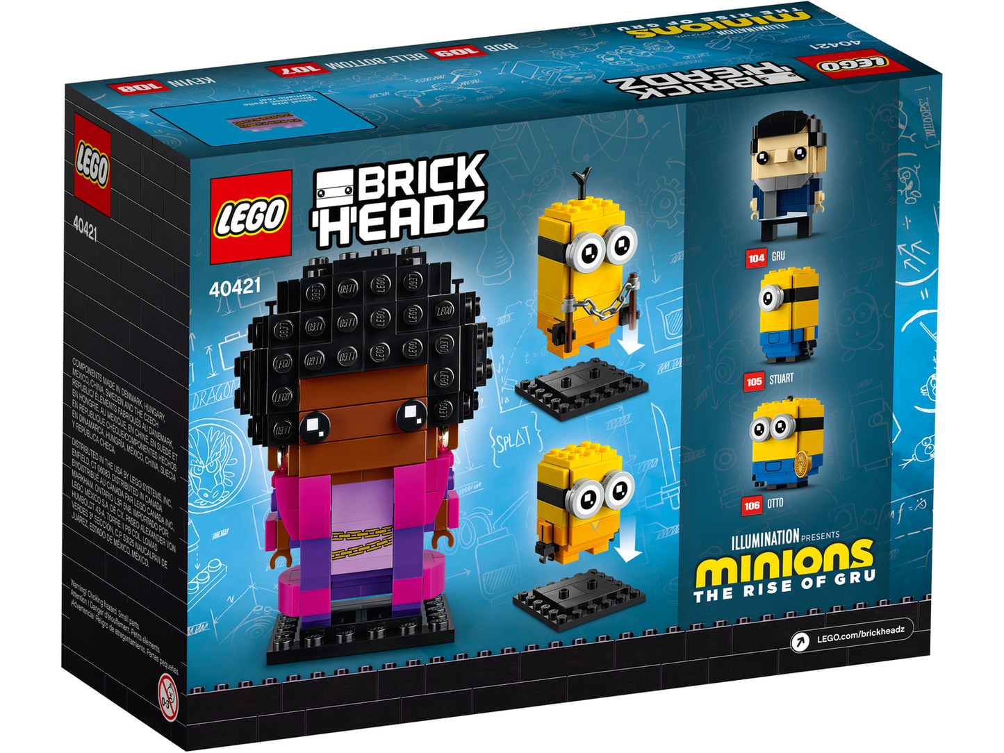 BrickHeadz 40421 Belle Bottom, Kevin & Bob