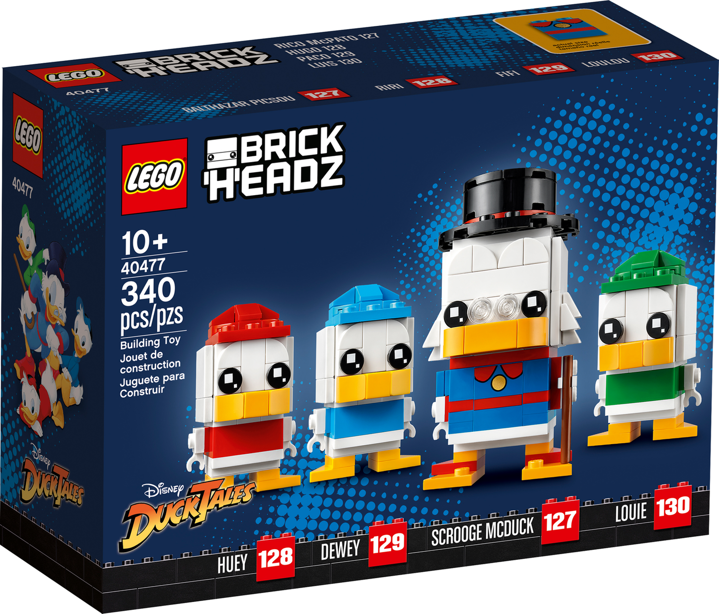 BrickHeadz 40477 Dagobert Duck, Tick, Trick & Track