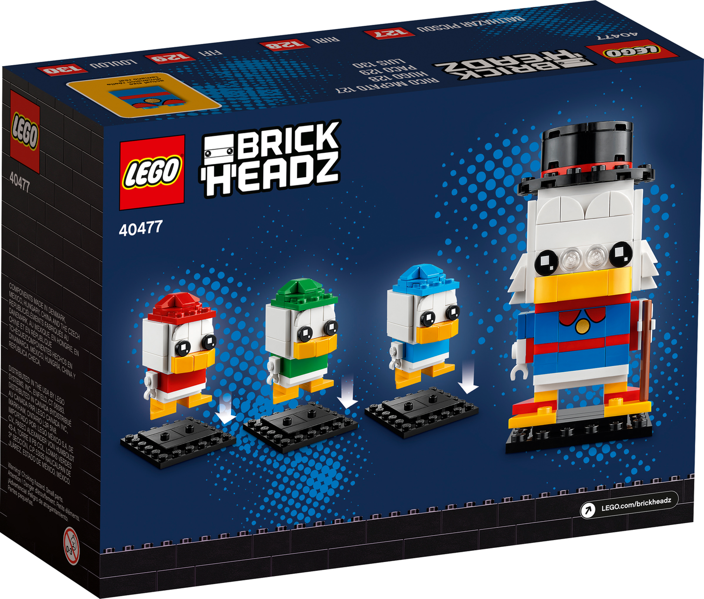 BrickHeadz 40477 Dagobert Duck, Tick, Trick & Track