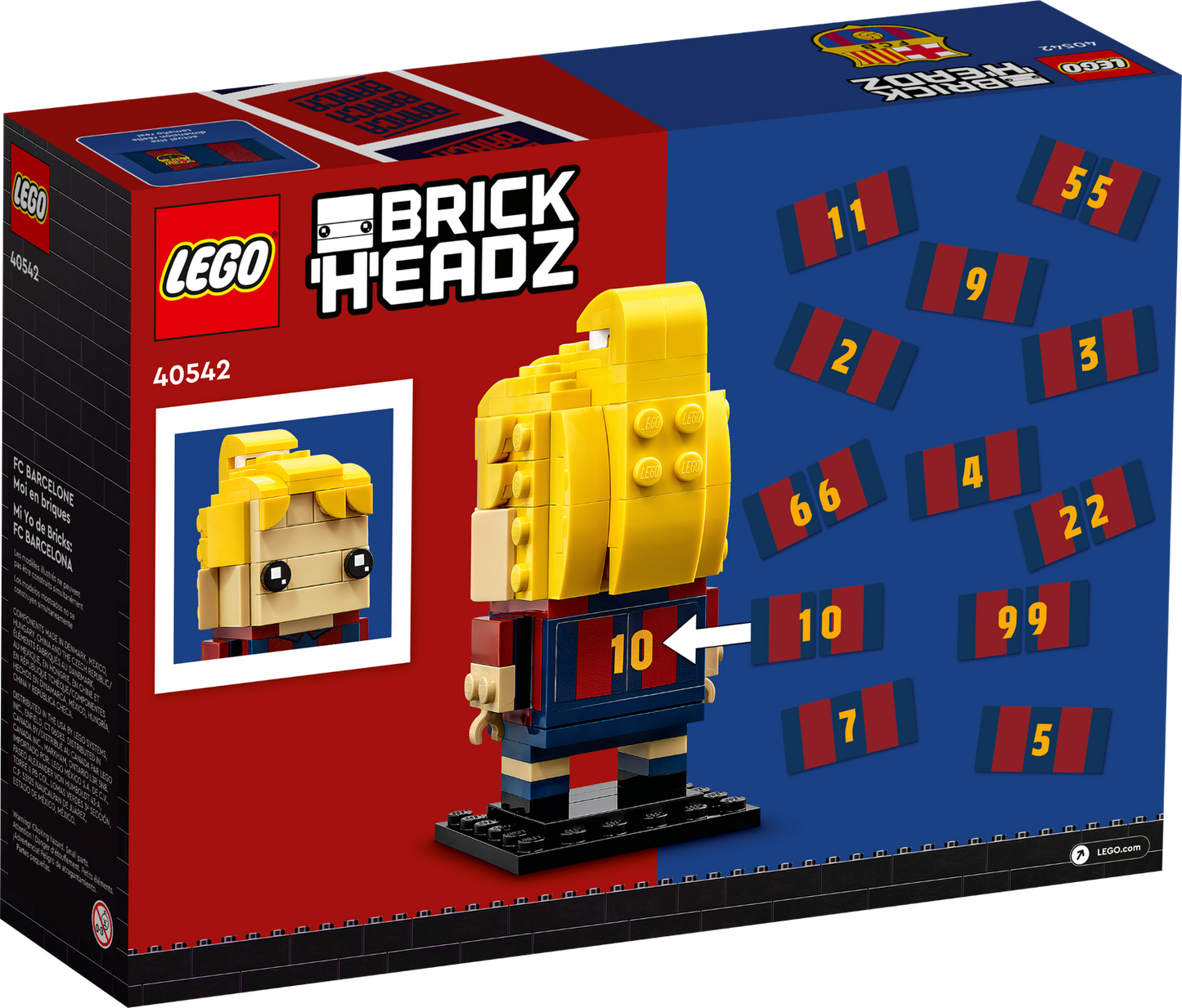 BrickHeadz 40542 FC Barcelona Go Brick Me