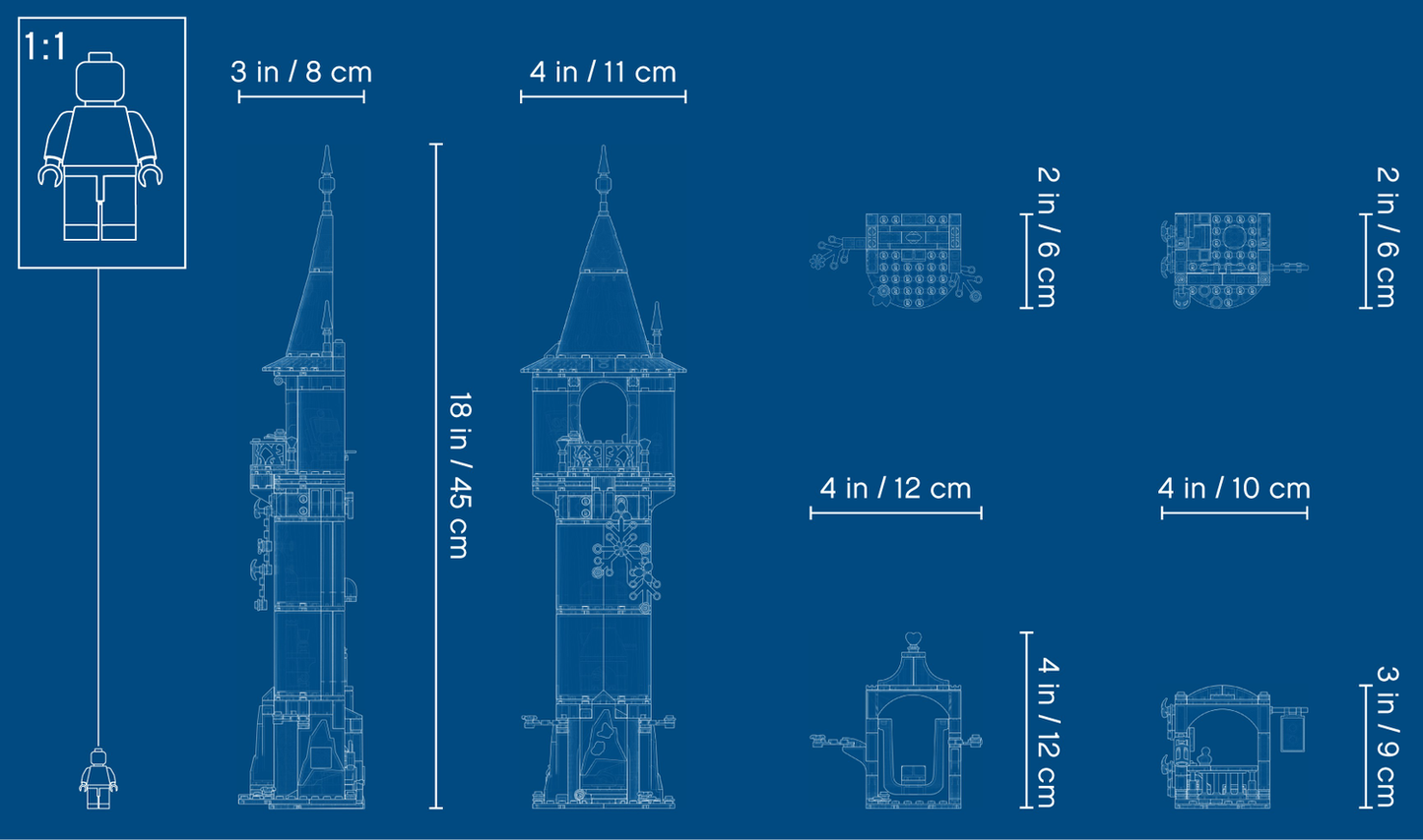 Disney 43187 Rapunzels Turm