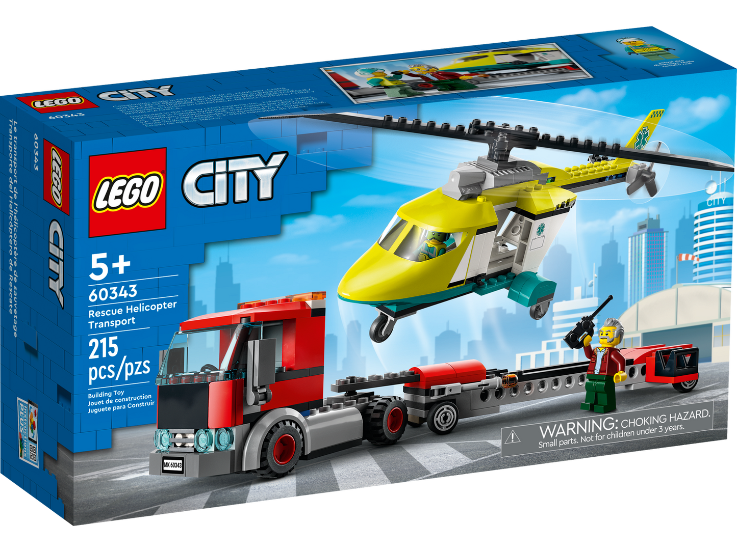 City 60343 Hubschrauber Transporter