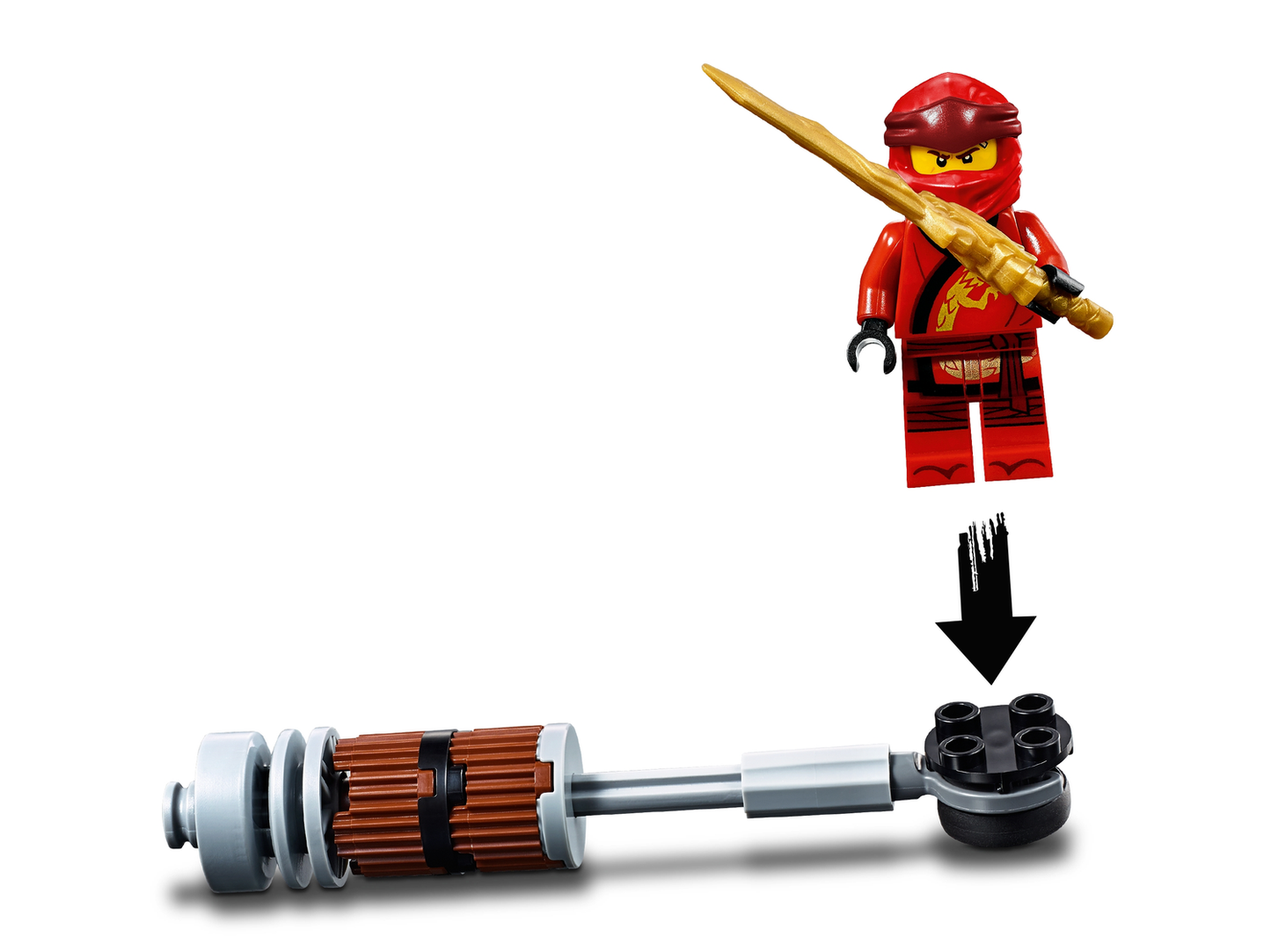 NINJAGO 70667 Kais Feuer-Bike & Zanes Schneemobil