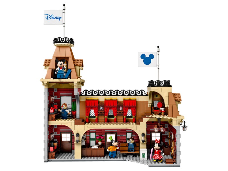 ICONS 71044 Disney Zug mit Bahnhof