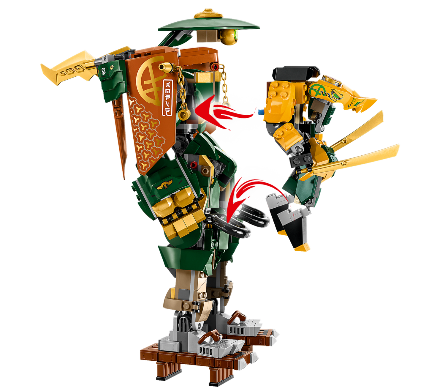 NINJAGO 71794 Lloyds und Arins Training-Mechs