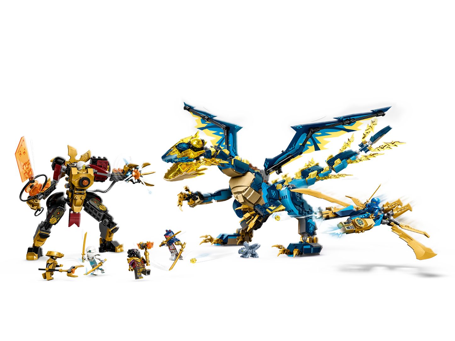 NINJAGO 71796 Kaiserliches Mech-Duell gegen den Elementardrachen