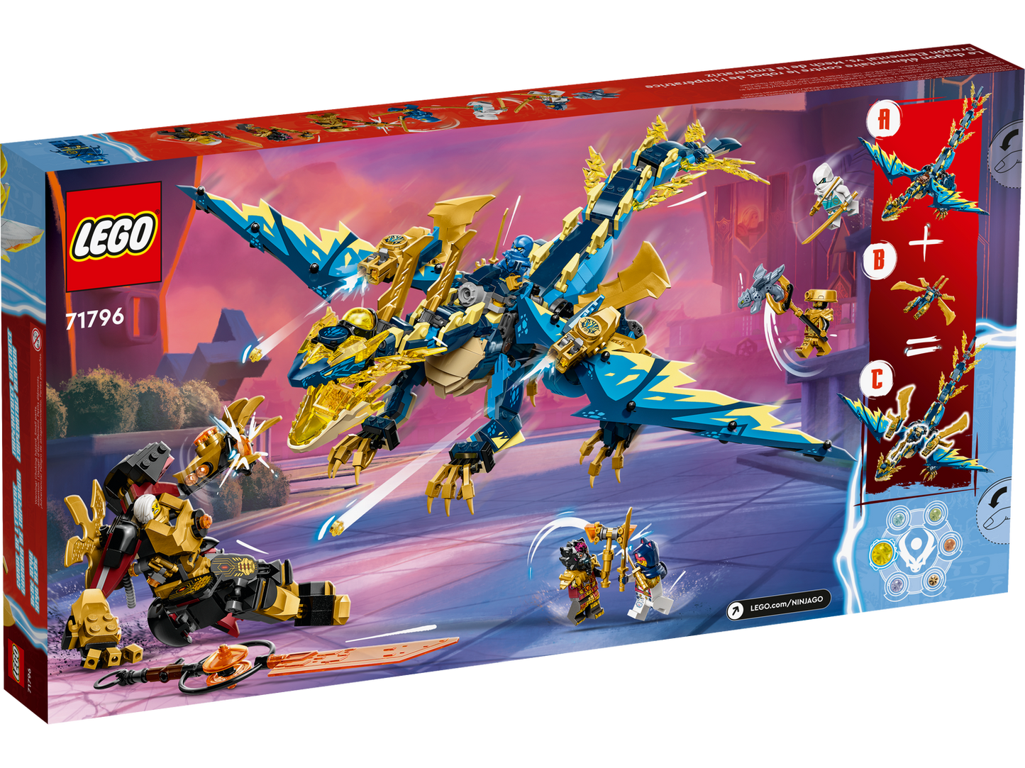 NINJAGO 71796 Kaiserliches Mech-Duell gegen den Elementardrachen