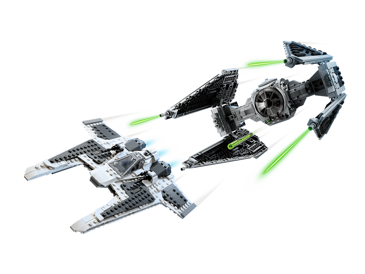 Star Wars 75348 Mandalorianischer Fang Fighter vs. TIE Interceptor