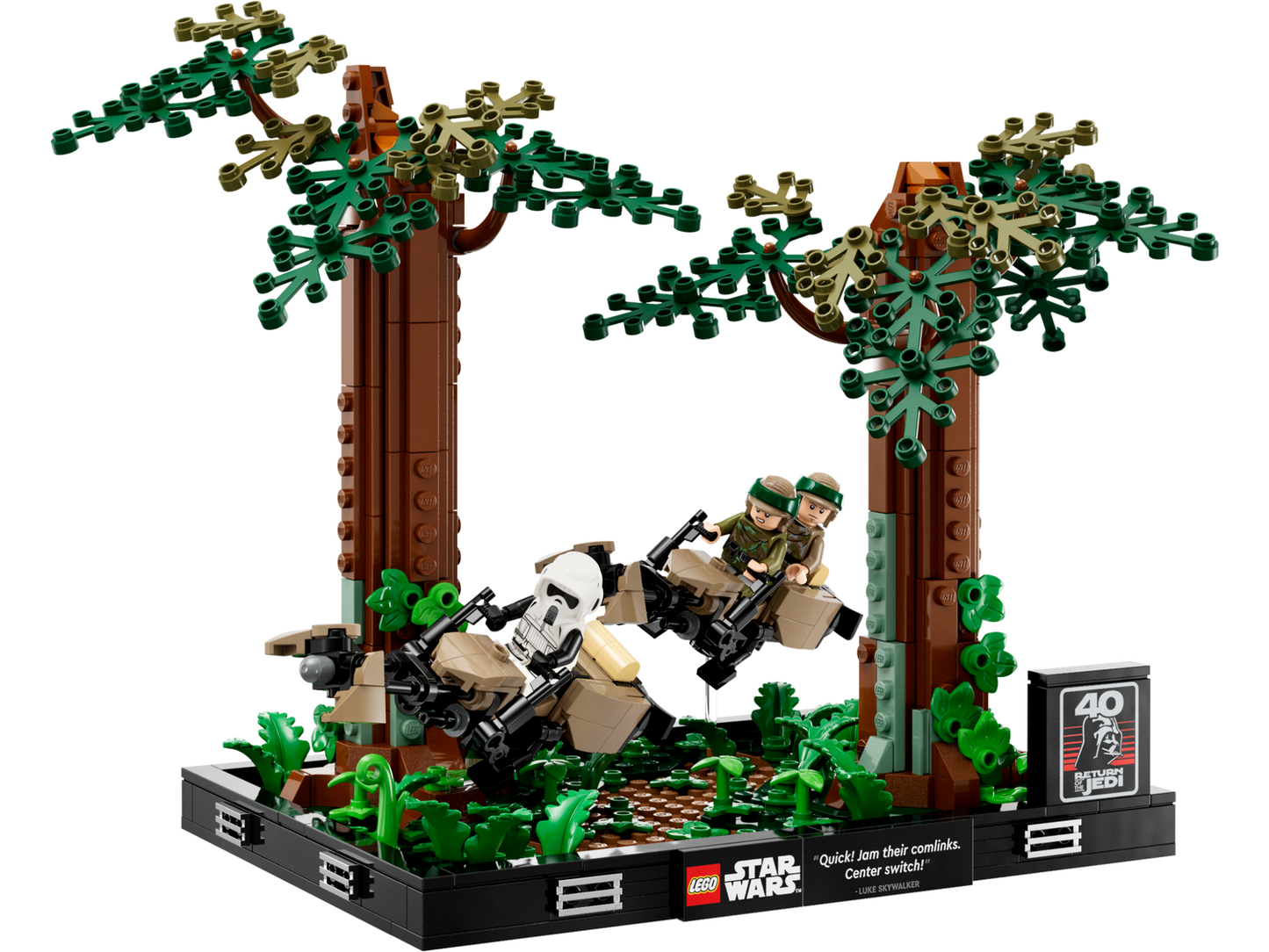 Star Wars 75353 Verfolgungsjagd auf Endor Diorama