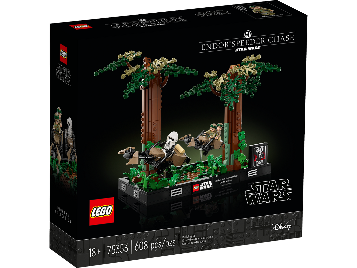 Star Wars 75353 Verfolgungsjagd auf Endor Diorama