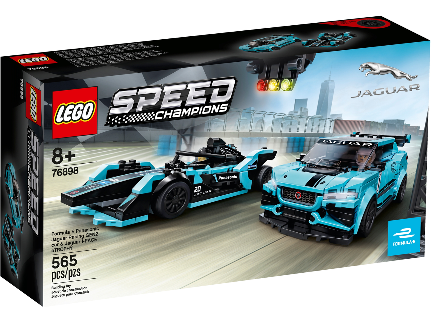 Speed Champions 76898 Formula E Panasonic Jaguar Racing GEN2 car & Jaguar I-PACE eTROPHY