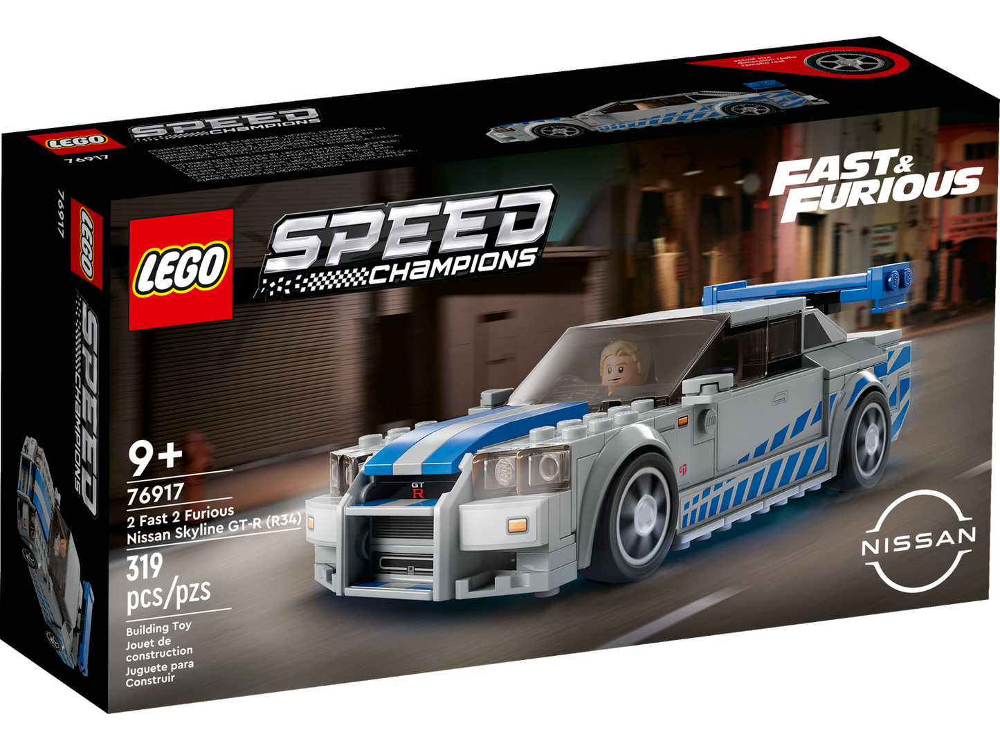 Speed Champions 76917 2 Fast 2 Furious Nissan Skyline GT-R (R34)