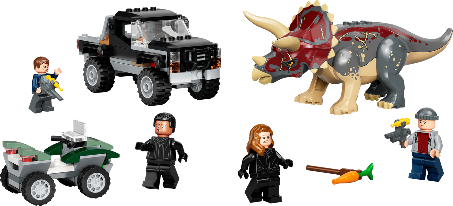 Jurassic World 76950 Triceratops-Angriff