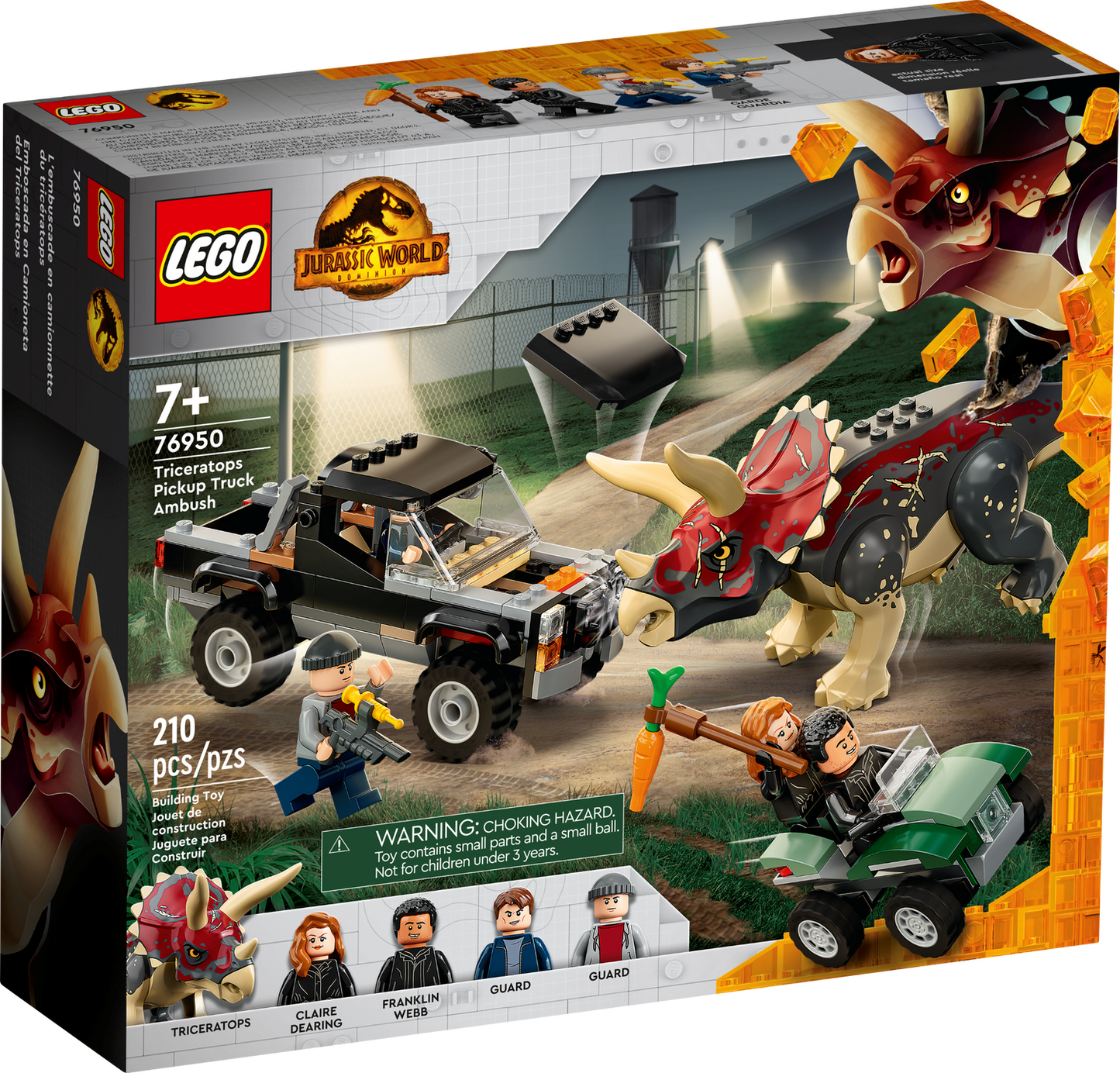 Jurassic World 76950 Triceratops-Angriff