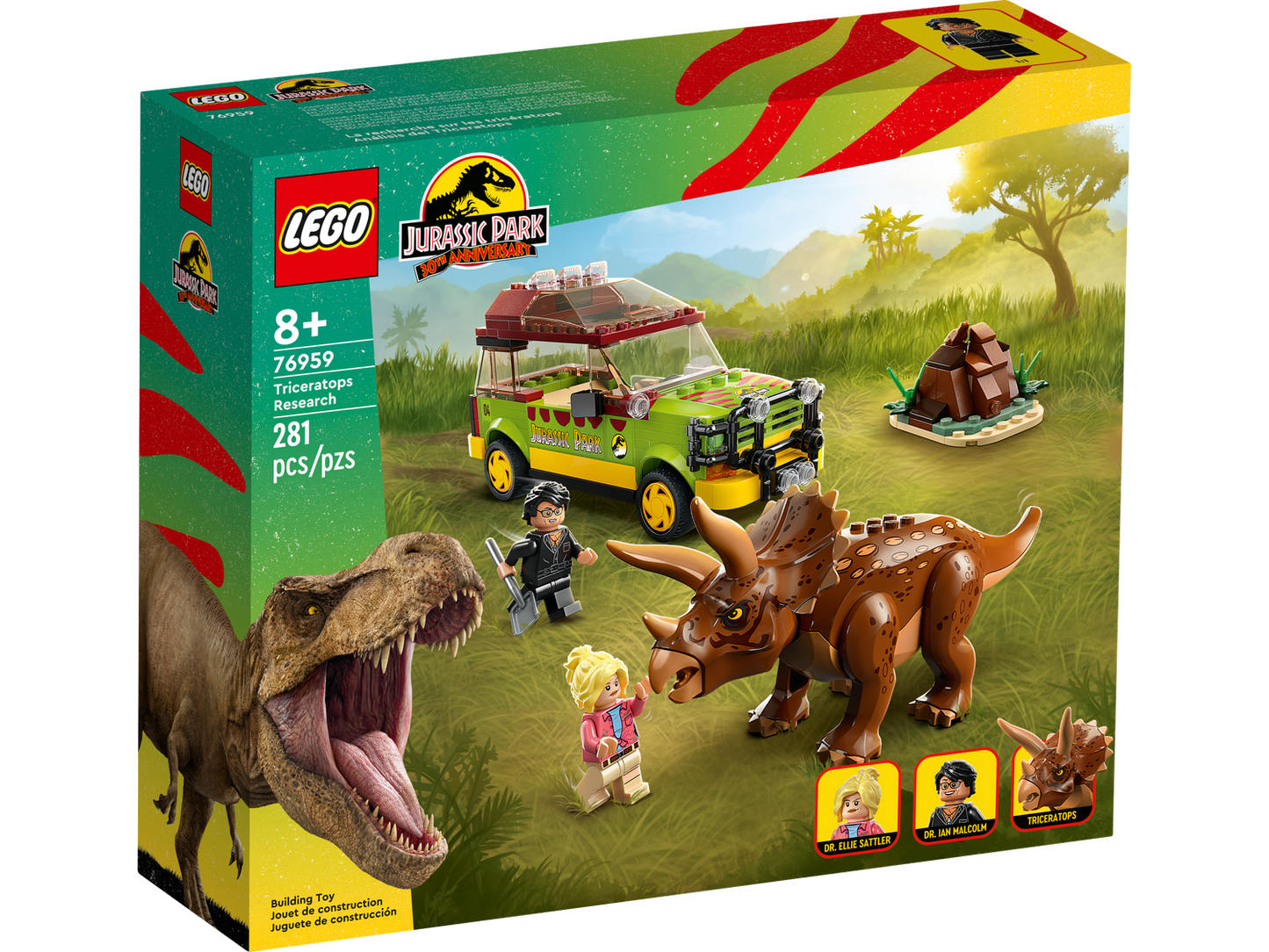 Jurassic World 76959 Triceratops-Forschung